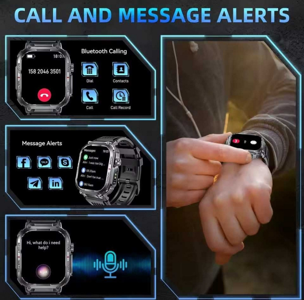 Смартгодинник: VWAR S320 MAX. NFC. Compass. 1000mAh. Київ - фото 1