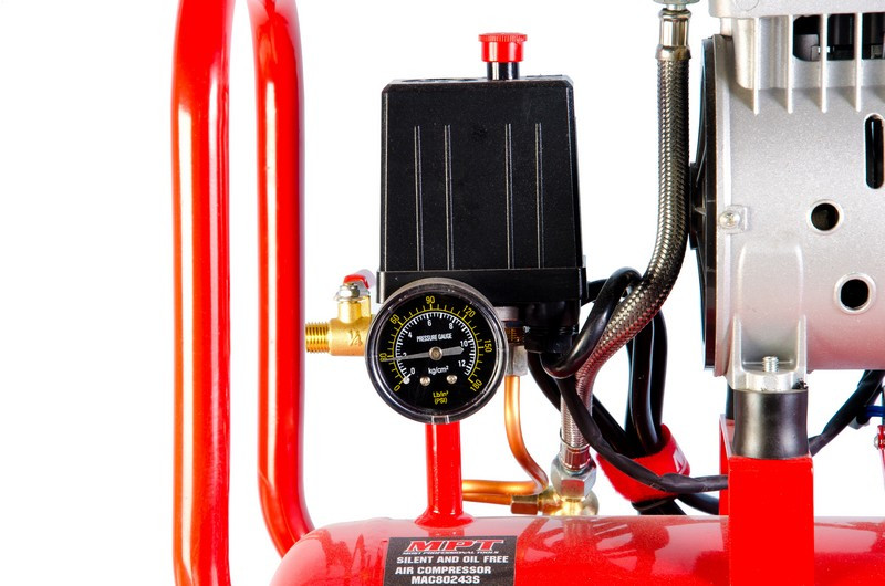 MPT Компресор безшумний MPT PROFI OIL FREE 24 л 800 Вт 1450 об/хв 7 атм мідна обмотка MAC80243S Коломия - фото 7