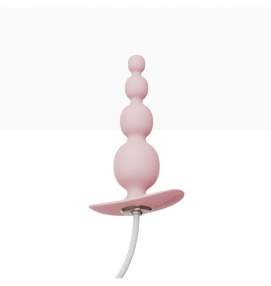 Анальный плаг с вибрацией Qingnan No.8 Mini Vibrating Anal Beads PINK Sex Aura Киев - изображение 3
