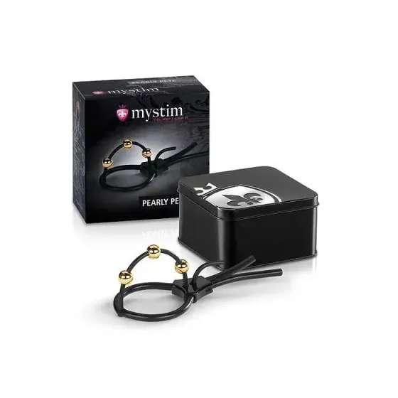 Утяжка для пеніса Mystim Pearly Pete, з трьома кульками Львів