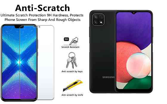 Защитное стекло NeoGlass для Samsung Galaxy A22 5G SM-A226 – ультрапрозрачное и устойчивое Киев