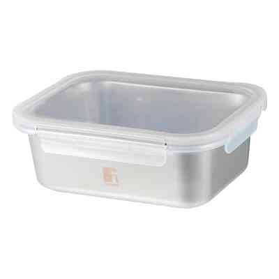 Харчовий контейнер Bergner Go Lovers з нержавіючої сталі прямокутний 1,8 л (BG-36312-GY) Вінниця