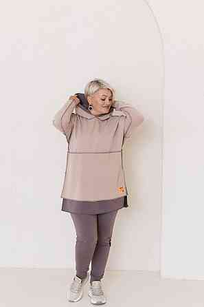 Женский прогулочный костюм двунитка Шоколад, 60/64 Одесса