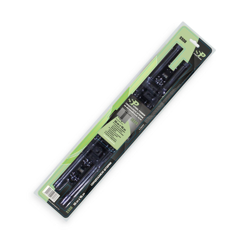 Шторка рулонна 2шт х 55х45см чорна steel power сонцезахисна Мукачево - фото 1