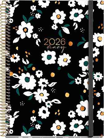 Планер Miquelrius Calendar 2026 Day to a Page A5+ 155×213 мм Чорний Garden спіраль тверд. картон 80 г/м² щоденний КАЛЕНДАР СВЯТ Київ