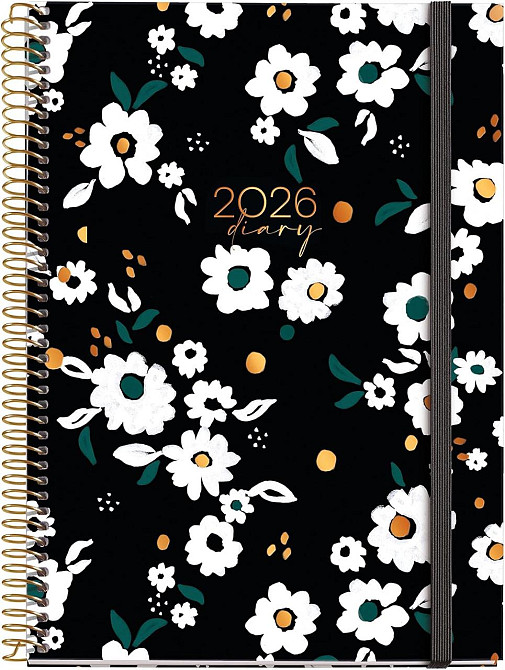 Планер Miquelrius Calendar 2026 Day to a Page A5+ 155×213 мм Чорний Garden спіраль тверд. картон 80 г/м² щоденний КАЛЕНДАР СВЯТ Київ - фото 1