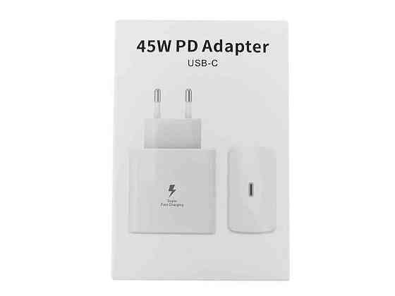 Мережевий зарядний пристрій PD Type-C S style PD45W (N L) білий ТМ GERLAX Київ