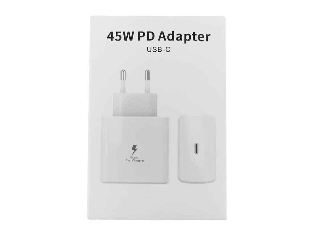 Мережевий зарядний пристрій PD Type-C S style PD45W (N L) білий ТМ GERLAX Київ - фото 1