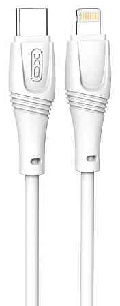 Кабель XO NBQ239A Zeus Series High Elastic Type-C to Lightning - 27W - 1m White (6976047) Киев