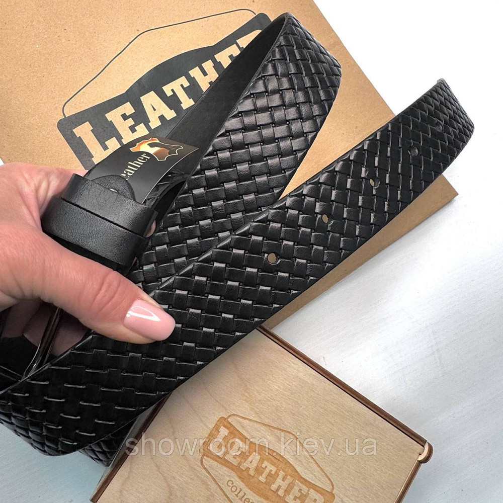 Чоловічий шкіряний ремінь Leather Collection (7810) Київ - фото 6