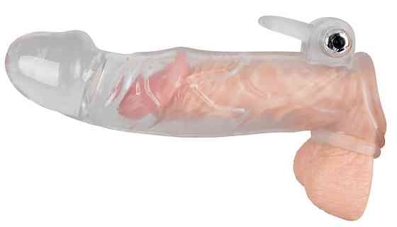 Насадка на член - Chrystal Skin Penis Sleeve Vibro Sex Aura Київ