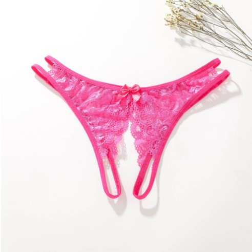 Стринги с дыркой малиновые размер универсальный, резинка тянется до 86см Киев - изображение 1