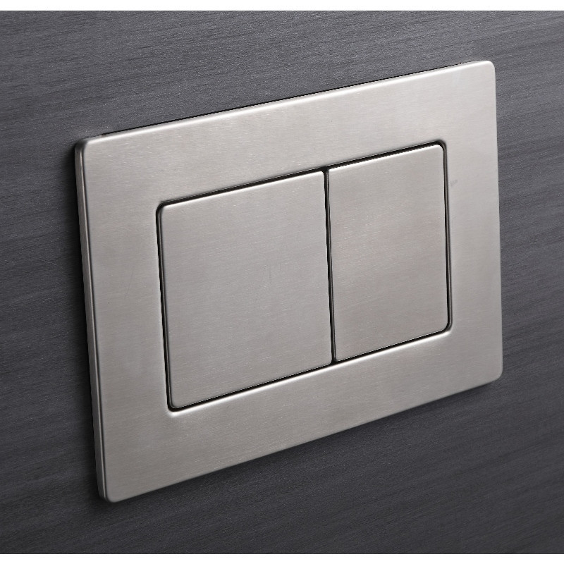 Панель змиву Koer KT-0612-02 240x160x10mm з нержавіючої сталі, кнопка квадратна SUS304 (KR6120)   ( 27759 ) Харків - фото 2