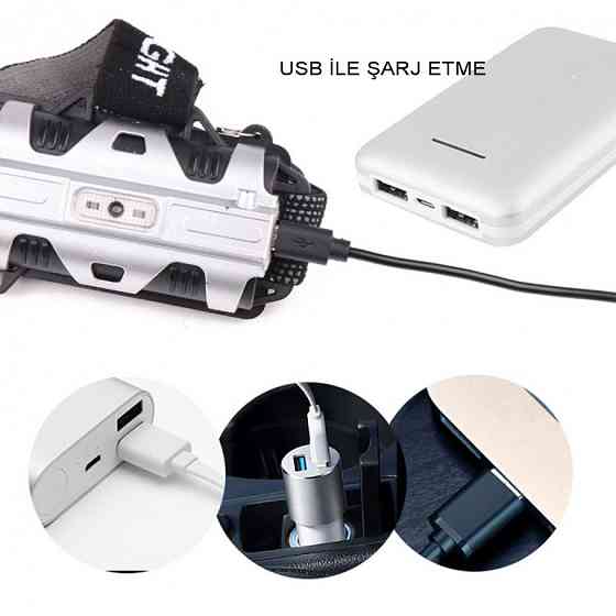 Аккумуляторный мощный налобный фонарь WATTON WT-248 с 4 режимами работы, 2 аккумуляторные батареи в комплекте Каменец-Подольский