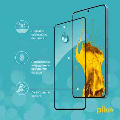 Скло захисне Piko Full Glue Xiaomi Redmi Note 13 Pro Plus 5G Black (1283126584022) Вінниця