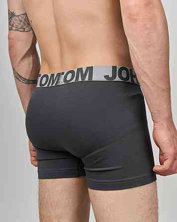 Труси-шорти чоловічі однотонні — Tom John — Сині та Сірі 2020 M, L, XL, XXL, Сірий Київ