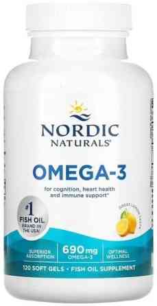 Омега риб'ячий жир Nordic Naturals Omega-3 690 мг 120 капсул Лимон Київ
