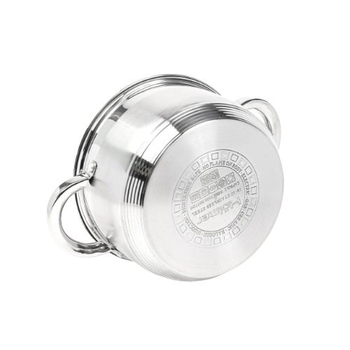 Набір каструль 4 предмети (ківш 1,5л/каструля 2,7л) нержавіюча сталь 7-шарове дно CS-1451-SS Holmer Житомир - изображение 7