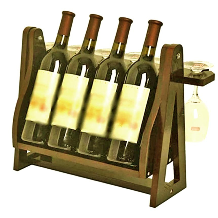 Настільна винна полиця "Пристенті" капучино Миколаїв - фото 1