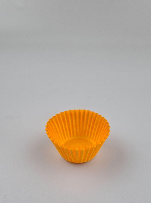 Тартолітка для кексів 3Б кругла жовтогаряча D30 H24 (100 шт.) (1 уп.) Харків - фото 3