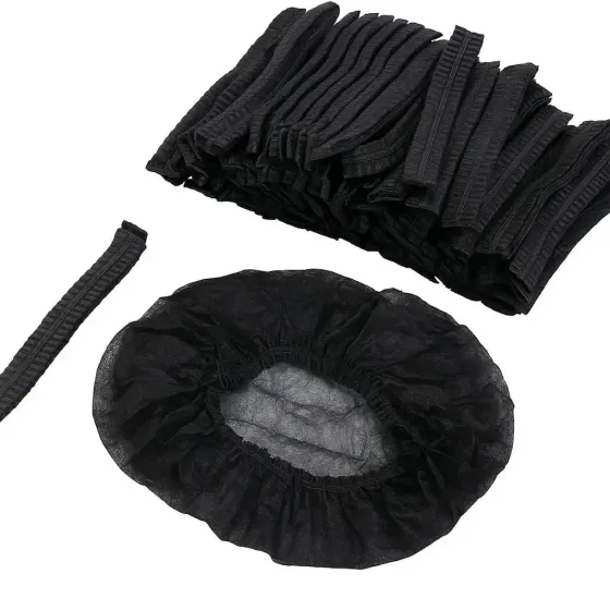 Шапочки медичні CEROS 10 г 21 Блакитні 100 шт./пач. Чорний Київ