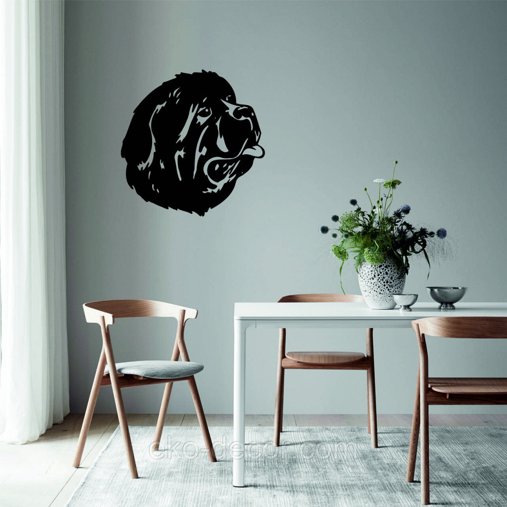 Декоративне настінне Панно «Мастиф», Декор на стіну 70*70 см, Чорний Київ - фото 9