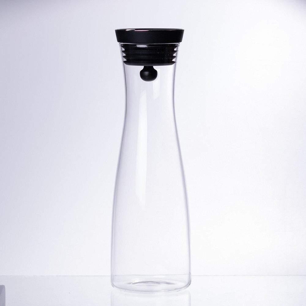 Стеклянный графин с крышкой 1.2 (л) для воды, сока, лимонада HP-19-43 Киев - изображение 1