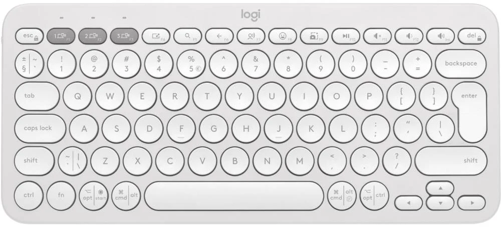 Клавіатура Logitech K380s Pebble Keys 2 Tonal White (6915630) Київ - фото 1