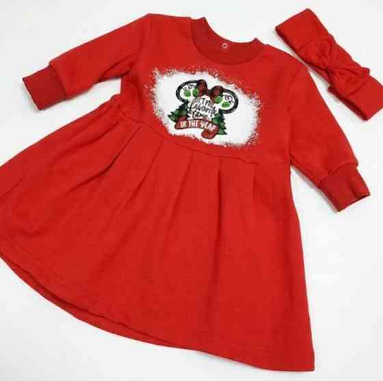 Плаття новорічне 9м з повязкою 74 Київ