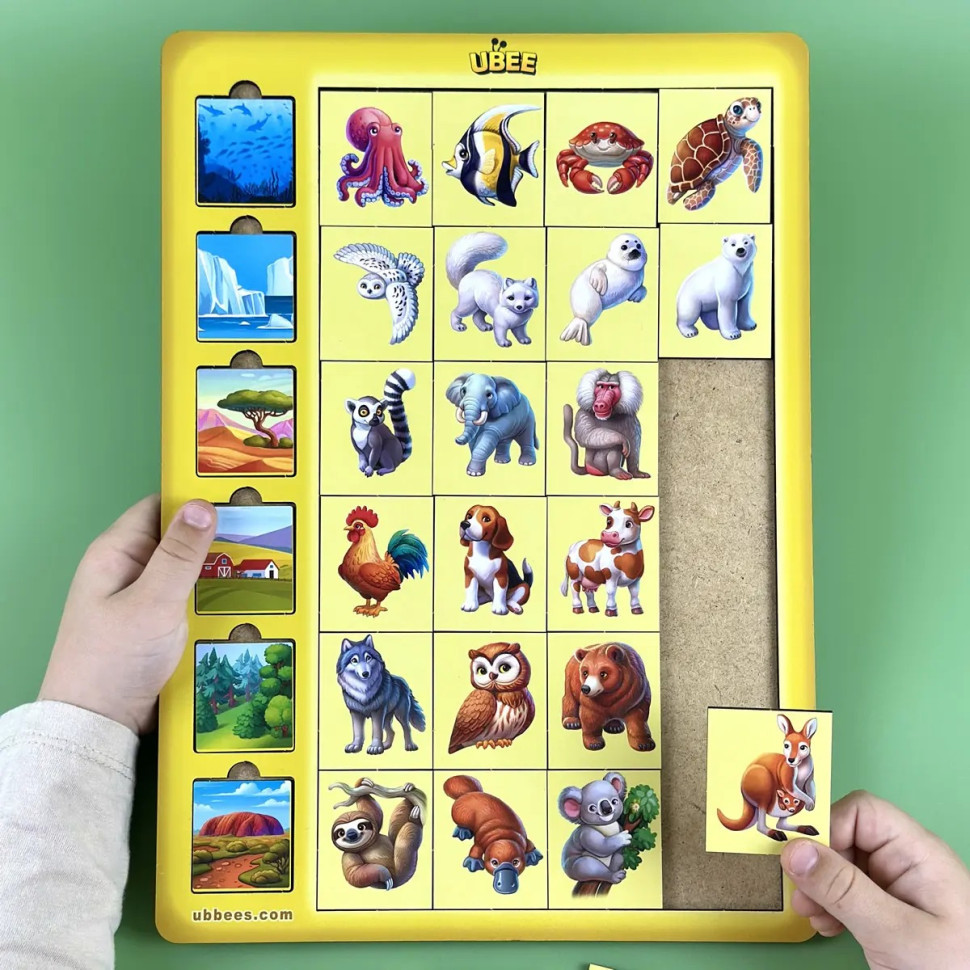 Дерев'яний дитячий сортер "Асоціації тварини" (ПСД300) PSD300 Вінниця - фото 4