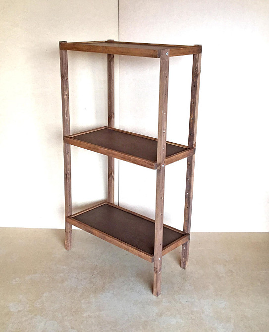 Етажерка розбірна "Честер" 3 полиці 40х80х150 капучино Миколаїв - фото 3