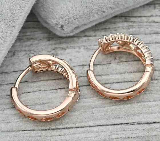 Серьги Xuping 36436, размер 16*7мм, позолота РО Киев