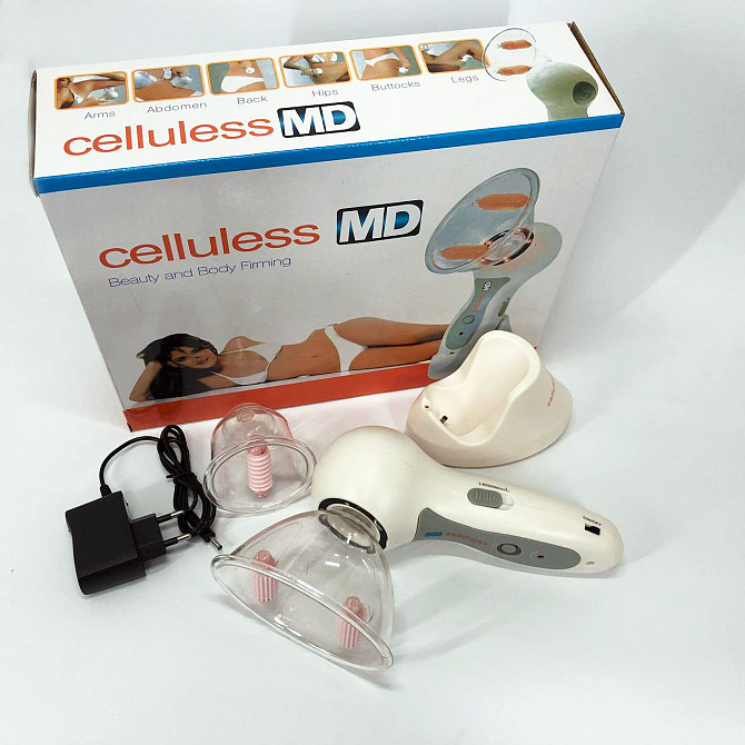 Масажер вакуумний антицелюлітний Celluless MD NEW вакуумно-роликовий ефективний масажер Целюлес EV-84 Львів - фото 4