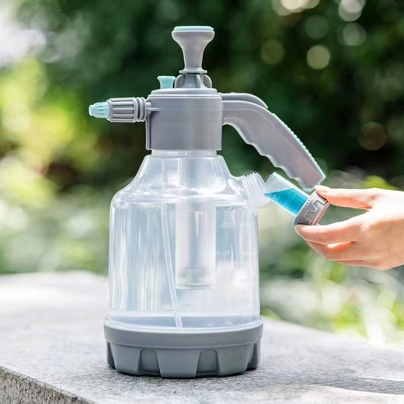 Ручной опрыскиватель для сада и огорода садовый,прозрачный,пластиковый на 2 литра с удлинителем Каменец-Подольский - изображение 4