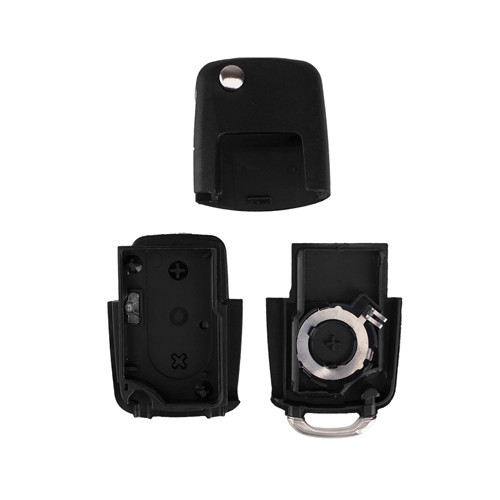 Викидний корпус ключа під чіп Volkswagen DKT0269, 2 кнопки, ніша під батарейку, без леза Київ - фото 3