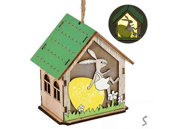 Лампа-ліхтар із підсвічуванням Easter Bunny House 8см R33819 ТМ STENSON Київ