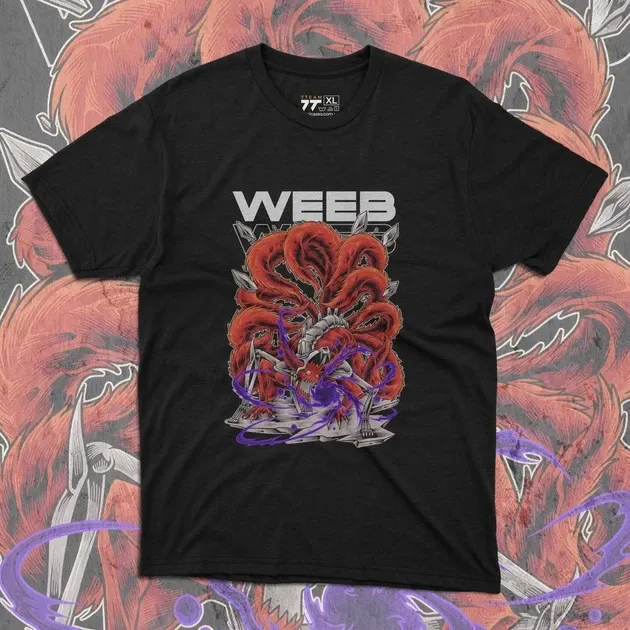 Футболка для подростка мальчика с принтом Наруто Дев'ятихвостий Кіборг Размер 160 Anime10035 Днепр - изображение 1