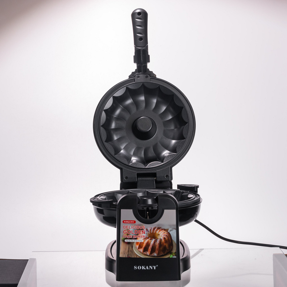 Кексница электрическая 1800 Вт с антипригарным покрытием 37×17×18 (см) Черный SK-BBQ-837 Киев - изображение 2