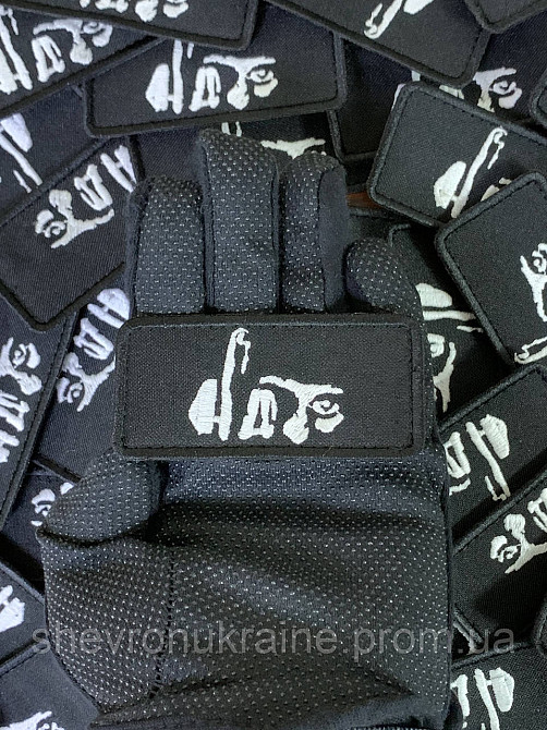 Шеврон що світиться F*CK (Форма прямокутна. На липучці) Розмір 4x8см Київ - фото 6