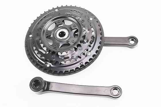 Шатуни "квадрат" 170мм, 48.38.28T MTB, чорні "вузький" BL 01 (можливі потертості) Київ