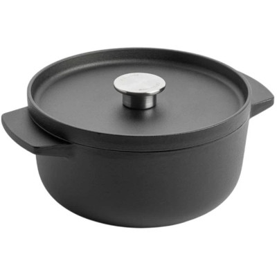 Каструля KitchenAid Matte Oven-to-table, чавунна з кришкою 3,3 л, чорна (CC004899-001) Вінниця - фото 1