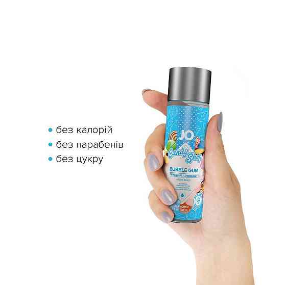 Лубрикант на водной основе JO H2O — Candy Shop — Bubblegum (60 мл) без сахара и парабенов Sex Aura Киев