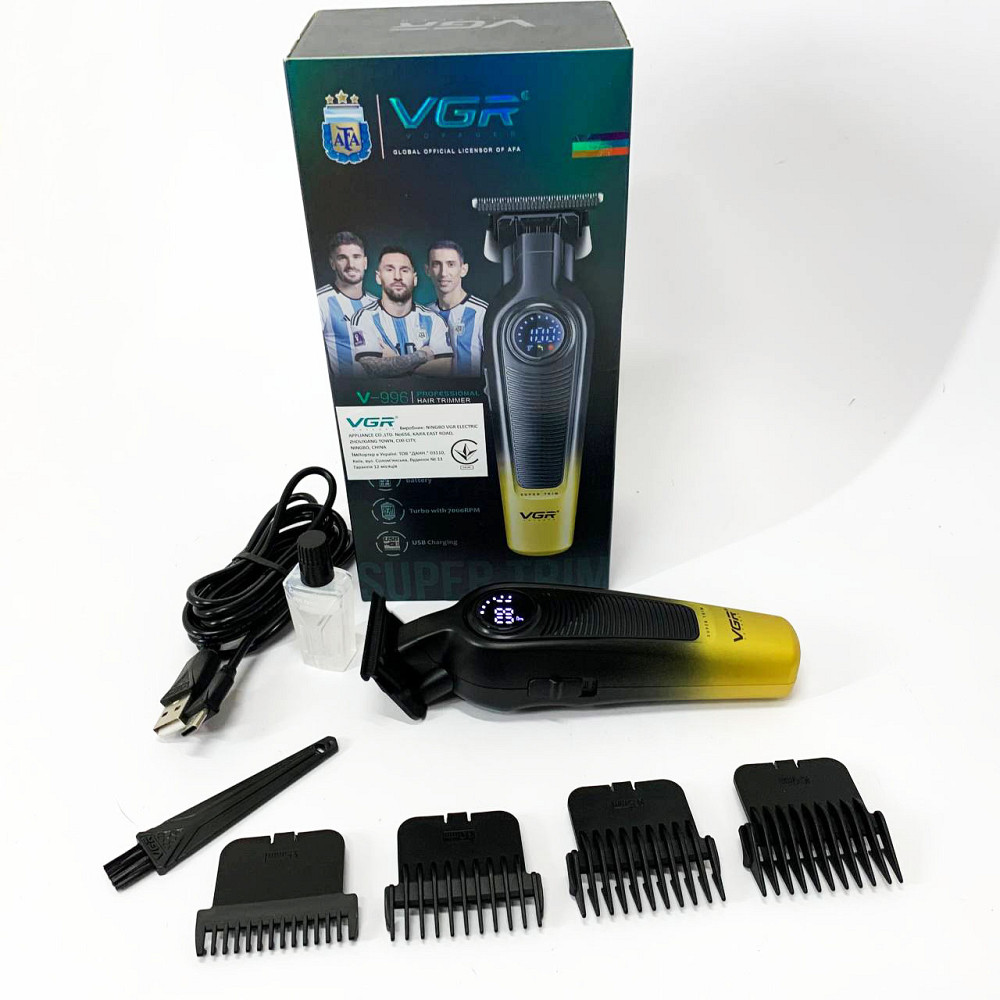 Професійна бритва-машинка для стрижки волосся VGR V-996, Професійна машинка для волосся NU-38 Івано-Франківськ - фото 2