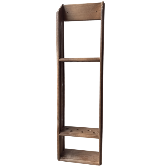 Подставка для шампуров на 6 штук деревянная держатель для хранения шампуров из дерева 69 х 20 х 7 см Каменец-Подольский