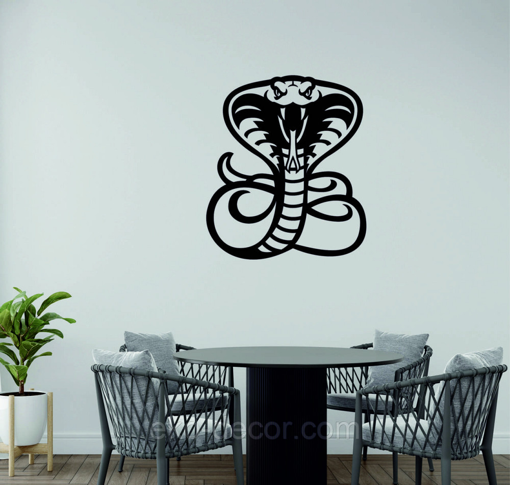 Декоративное настенное Панно «Кобра» , Декор на стену 70*60 см, Черный Киев - изображение 6