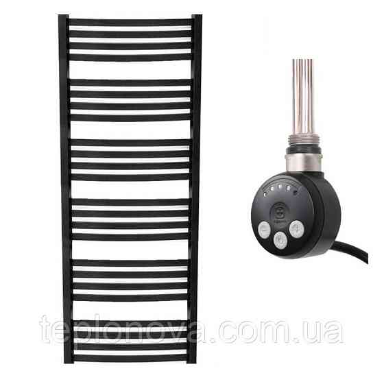 Электрический Полотенцесушитель Черный Плоский 1460х500 Terma Dorota Черновцы