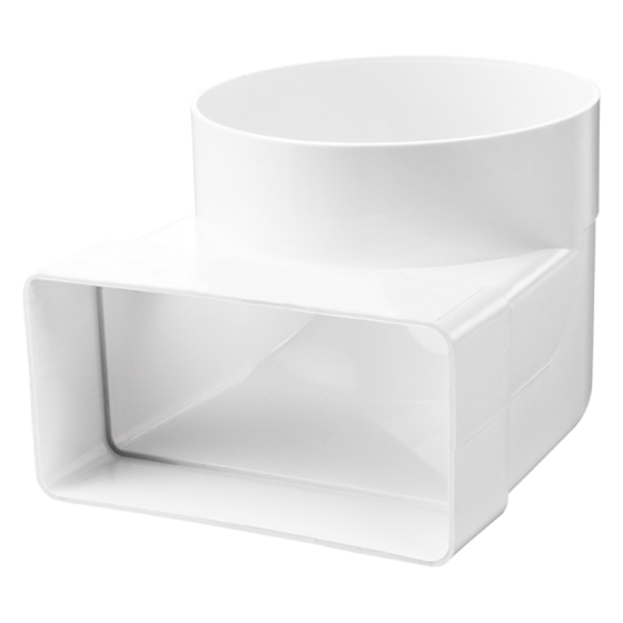 Колено переход круг-прямоугольник КР55-8 Харьков