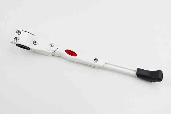 Підніжка бокова задня телескопічна для 26"- 29", кріплення за перо рами, алюмінієва, біла HS-001 Київ