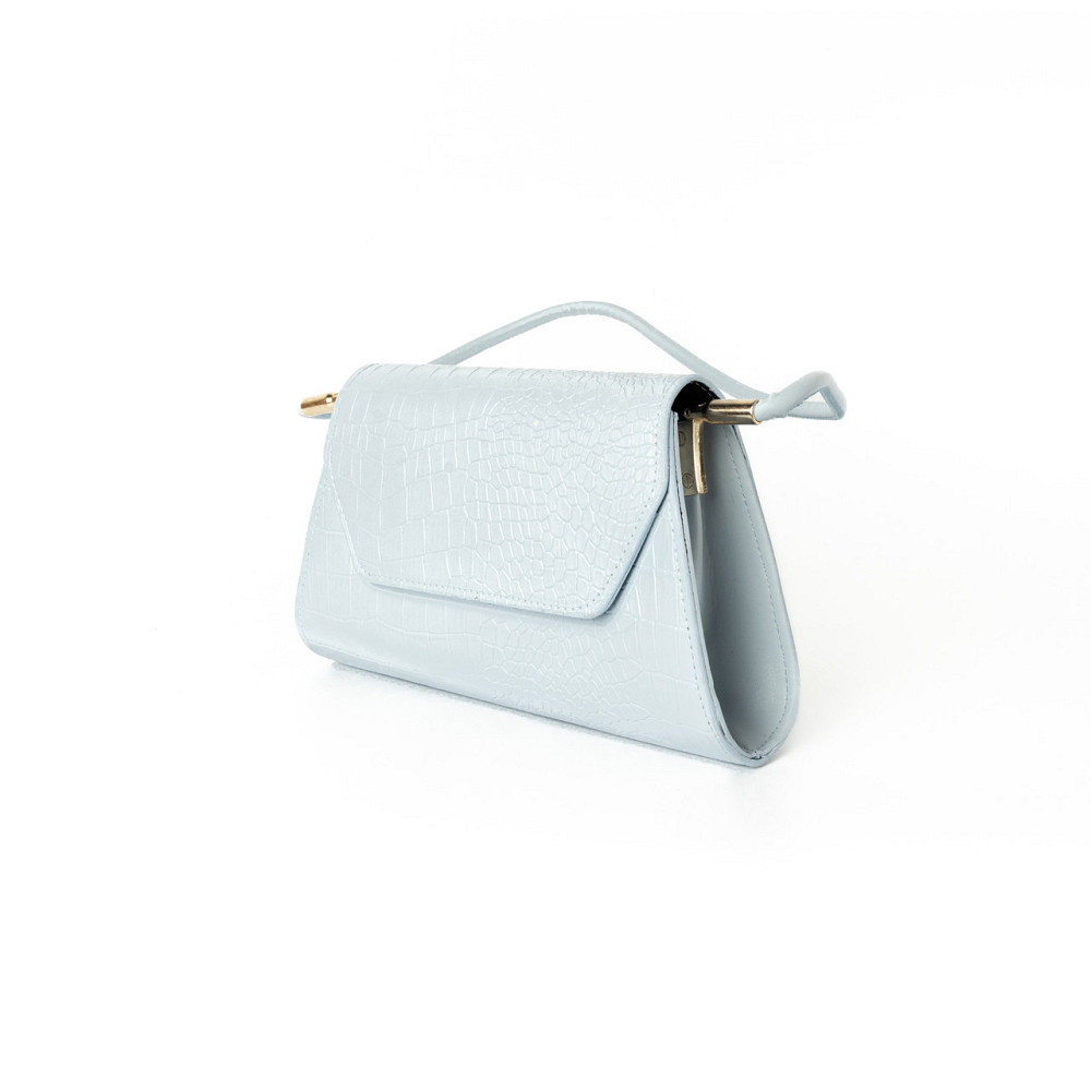 Сумка женская, стильный клатч, маленькая сумочка через плечо, мини сумка из кожзама, Голубая Каменец-Подольский - изображение 2