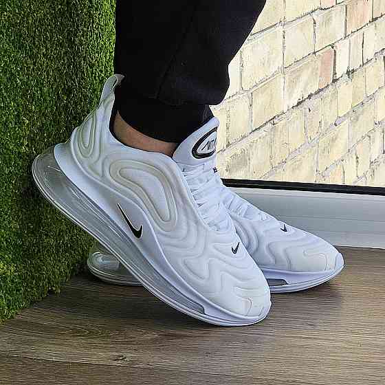Кроссовки Nike 720 Белые Женские Найк с Амортизацией Тканевые Летние (размеры: 37,38,39,40,41,42,43) Днепр